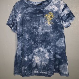 cute blue tye dye tee